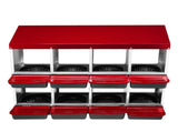 Chicken Nesting Box, 8 Compartment Roll Away Nesting Box for Laying Eggs, Wall Mount Chicken Nesting 23975751