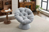 Oversized Swivel Accent Chair, 360 Swivel Barrel Chair, Papasan Chair for Living Room Bedroom W1752P172290