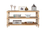 Rustic 3 - Tier Console Table with Gothic - Inspired Details, 47.24" Long Wooden Entryway Table for W2295P365031