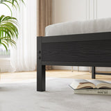 Queen Size Bed Frame, Storage Headboard with Charging Station, Solid and Stable, Noise Free, No Box W840P195212