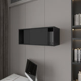 Anegam Floating Cabinet with Sliding Door, Black B128P244998