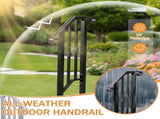 Matte Black Outdoor 1st Tier Iron Handrail 54990724