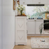 39" Sliding Barn Door Buffet Sideboard Cabinet Coffee Bar with and 2 Drawers, Coffee W2948P245259