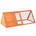 ZUN 50" Wooden Rabbit Guinea Pig Hutch Wooden Rabbit Guinea Pig House 97929443