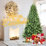 Artificial 7ft Green Christmas Tree with 1875PVC/Hard Needle Mixed Branch Tips, memory wireiron 81658317