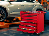 7-Drawering Tool Chest Cabinet, Large Capacity Metal Tool Box with Wheels and Cylinder Locking, 00101738