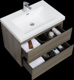 ZUN 30" Floating Bathroom Vanity with Sink, Modern Wall-Mounted Bathroom Storage Vanity Cabinet with W1573P152697