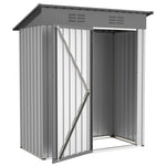 ZUN 5 ft. W x 3 ft. D Garden Tool Storage Shed Outdoor Metal Shed 05385413