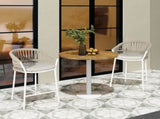 Maiden 27" Set of 2 Patio Counter Stool, Beige Axroma Olefin B2719P245994