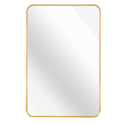 ZUN Gold 24 "x32" Rectangular Bathroom Wall Mirror W1327104860