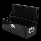 Tool Box Black, size 30"*13"*10", single lock, double chain, aluminum plate, thickness 01800613