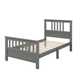 ZUN Wood Platform Bed with Headboard and Footboard, Twin 03188941