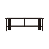 Navia 47" Wide Tv Stand with Two Shelves, for Living room, Bedroom, Entertainment Dark Walnut B200P286938