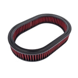 12 x 2'' Oval Air Cleaner Super Flow Washable Element Red for Chevy Ford Classic 5-1/8 Carb Neck 4 74243879