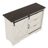 Drawer Dresser, Bar Chest, Dining Sideboard, Storage Cabinet with Silent Sliding Doors and Three W1580P242930