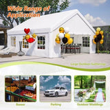 20x20 FT Party Tent with 2 Storage Bags & Removable Sidewalls, Outdoor Canopy Gazebo for Carport 09080861
