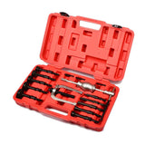 ZUN 16pcs Blind Hole Pilot Internal Extractor/Remover Bearing Puller Set W/ Red Case 57036071