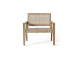 Outdoor Wicker and Acacia Wood Club Chairs, Set of 2, Light Multibrown and Light Brown, 34'' H X 74228.00MLBRN