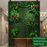 ZUN 24Pcs Artificial Boxwood Topiary Hedge Plant Grass Backdrop Fence Privacy Screen Grass Wall 03576612