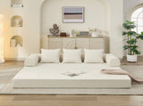 Comfy Convertible Folding Mattress Couch, Floor Bed, Chenille Floor with Armrest, Floor W1143P401145