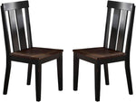 ZUN Natural Solid wood Dark Brown hues Set of 2 Chairs Dining Room Seatings Chair HSESF00F1571