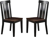 ZUN Natural Solid wood Dark Brown hues Set of 2 Chairs Dining Room Seatings Chair HSESF00F1571