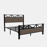 Full Size Bed Frame,Easy Assembly, Brown W3375P324192