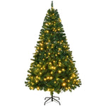 ZUN 6 FT Pre-lit Artificial Christmas Tree, Hinged Xmas Pine Tree with 1000 Branch Tips, 350 Lights and 25437080