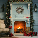 Christmas Wreath 20 Inch Christmas Door Decorations Wreath with Warm Lights 04301211