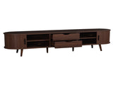 70 Inch Mid Century Modern TV Stand, TV Stand for 80 Inch TV, TV Stand with Tambour Doors, Drawers 26993441
