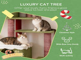 Wide Christmas Cat Tree Tower for Indoor Cats W243P382868