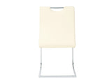 Modern PU dining chair living room chair upholstered chair, electroplated metal legs design, W210P164982