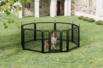 ZUN Dog Playpen Outdoor, 8 Panel Dog Fence 31.'' Pet Pen for Small Dogs Pet Exercise Pen for W1162P189319