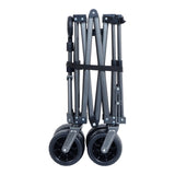 Collapsible Folding Wagon 300L,49" Extra Long Collapsible Wagon with Tailgate, All-Terrain 7"x 4" W321P269235