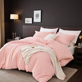 2PC Pure Color Bedding - Microfiber Hotel Series, with Zipper Closure Quilt Cover and Two 23006482