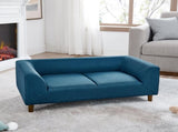Pet sofa with backrest and armrests, modern rectangular pet sofa suitable for small and medium dogs, 72137278