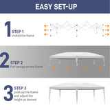 3 x 6m Home Use Outdoor Camping Waterproof Folding Tent with Carry Bag White 91896329