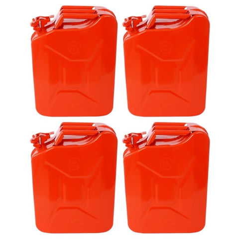 ZUN 20 Liter Jerry Fuel Can with Flexible Spout, Portable Jerry Cans Fuel Tank Steel Fuel W46591769