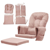 Glider Rocker Replacement Cushions with Storage Pocket, 5PCS, Soft Velvet Thickened, Washable 48492156