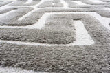 Luna Meara Gray and Ivory Recycled Polyester Area Rug B055P367191