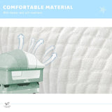 Baby Bassinet Bedside Sleeper Adjustable Portable Bed with Mosquito Nets,Green 14904342