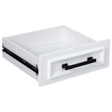 K&K 54.9" Kitchen Island with Drop Leaf, Power Outlet, Kitchen Storage Cart with 4 Door Shelves, N707P300277W