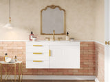 30" Wall Mounted Bathroom Cabinet with Ceramic Basin Sink, Bathroom Cabinet with Soft-Closing Door N710P324096K