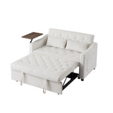 CREAM WHITE VELVET SOFA BED W588136688