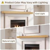 Fireplace Mantel, 60" Wood Floating Fireplace Shelf, Wall Mounted Handcrafted Wood Brack, Mantels 33648636