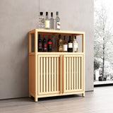 Large Capacity Bamboo Storage Furniture for Bathroom Living Room Bathroom Bamboo Storage W2207P147169