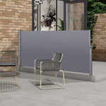 ZUN Retractable Side Screen Awning, UV Resistant, Waterproof, Patio Privacy Screen for Garden, Balcony, W419142768