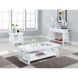 ZUN High Glossy White Rectangular Coffee Table B062P145542