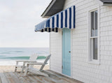 4' Window Door Awning Sun Shade Canopy Outdoor Patio Cover, Blue & White Stripes 23642266