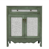 30" Antique Pattern Bathroom Vanity with Rectangle Ceramic Sink, Bathroom Vanity Cabinet with N817P245319B